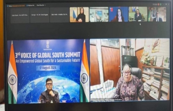 Hon. Octavia Alfred, Minister of Education of the Commonwealth of Dominica participated at the Education Ministers' Session at the 3rd Voice of Global South Summit held in virtual mode on August 17, 2024. 